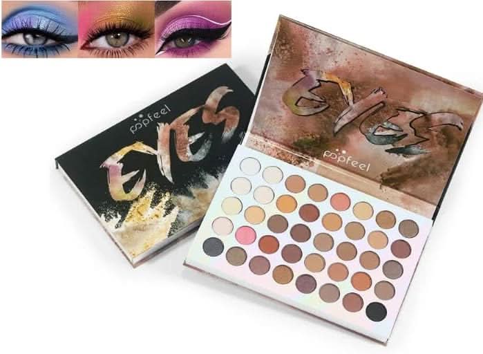TAVICE 40 - Color Eyeshadow Palette Earth Tone Matte & Shimmer Shades with Contour, Professional Eye Makeup - Office Catch
