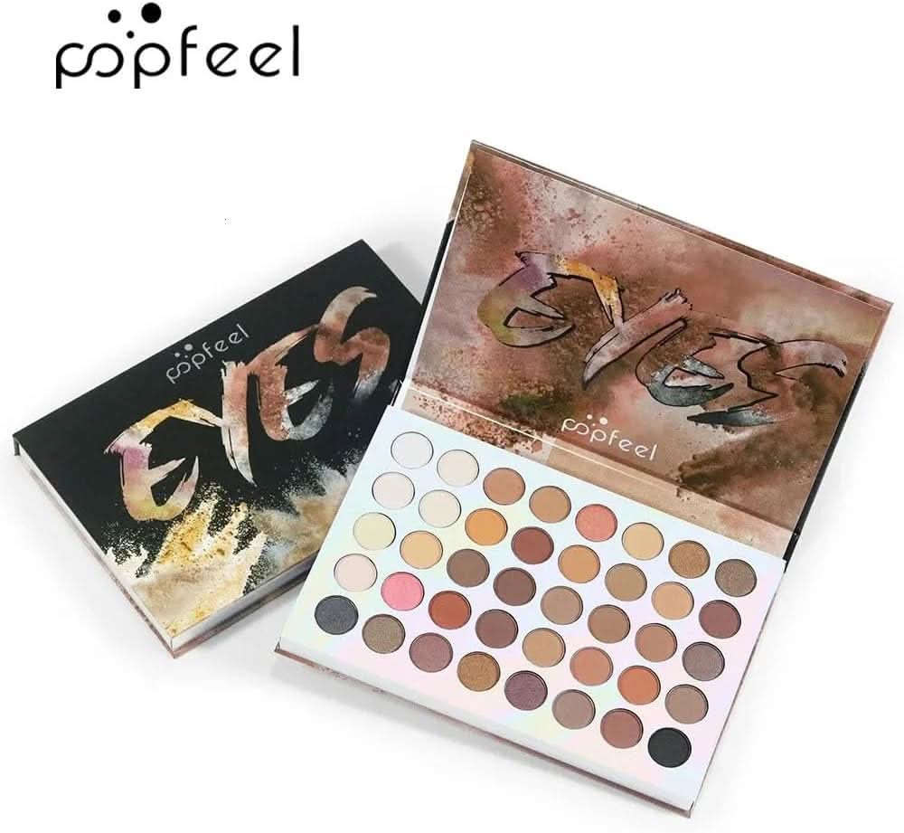 TAVICE 40 - Color Eyeshadow Palette Earth Tone Matte & Shimmer Shades with Contour, Professional Eye Makeup - Office Catch