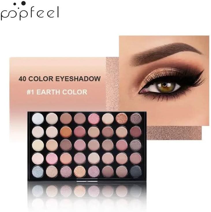 TAVICE 40 - Color Eyeshadow Palette Matte, Shimmer & Metallic Eye Makeup Palette for Long - Lasting, Blendable Looks - Office Catch