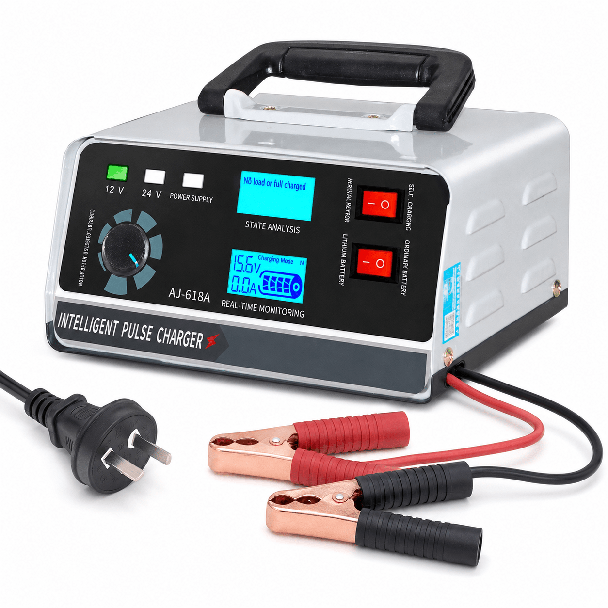 TAVICE 400W 40A 12V/24V Smart Car Battery Charger with Pulse Repair, Trickle Charging for Car Boat, AU Plug - Office Catch