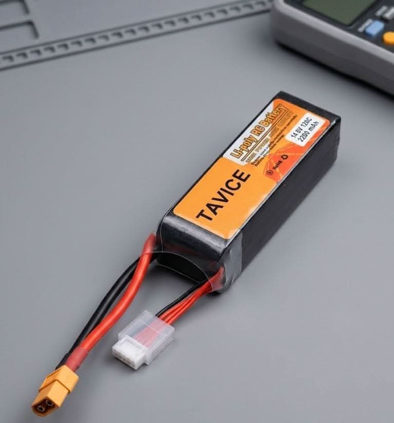 TAVICE 4S LiPo Battery 14.8V 2200mAh 120C with XT60 Connector Compatible with RC Drone, FPV, Quadcopter & Helicopter - Office Catch