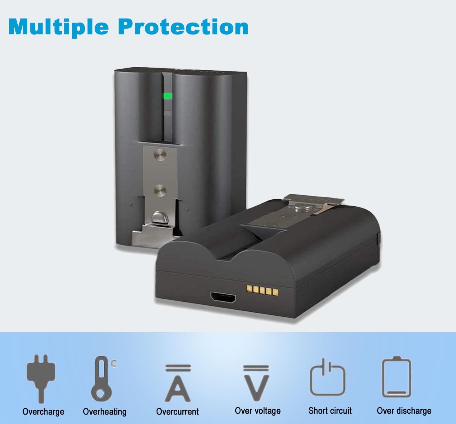TAVICE 6040mAh 2 - Pack Rechargeable Lithium - Ion Batteries with Charging Station for Ring Video Doorbell 2/3/4, Spotlight Cam, and Stick Up Cam - Office Catch
