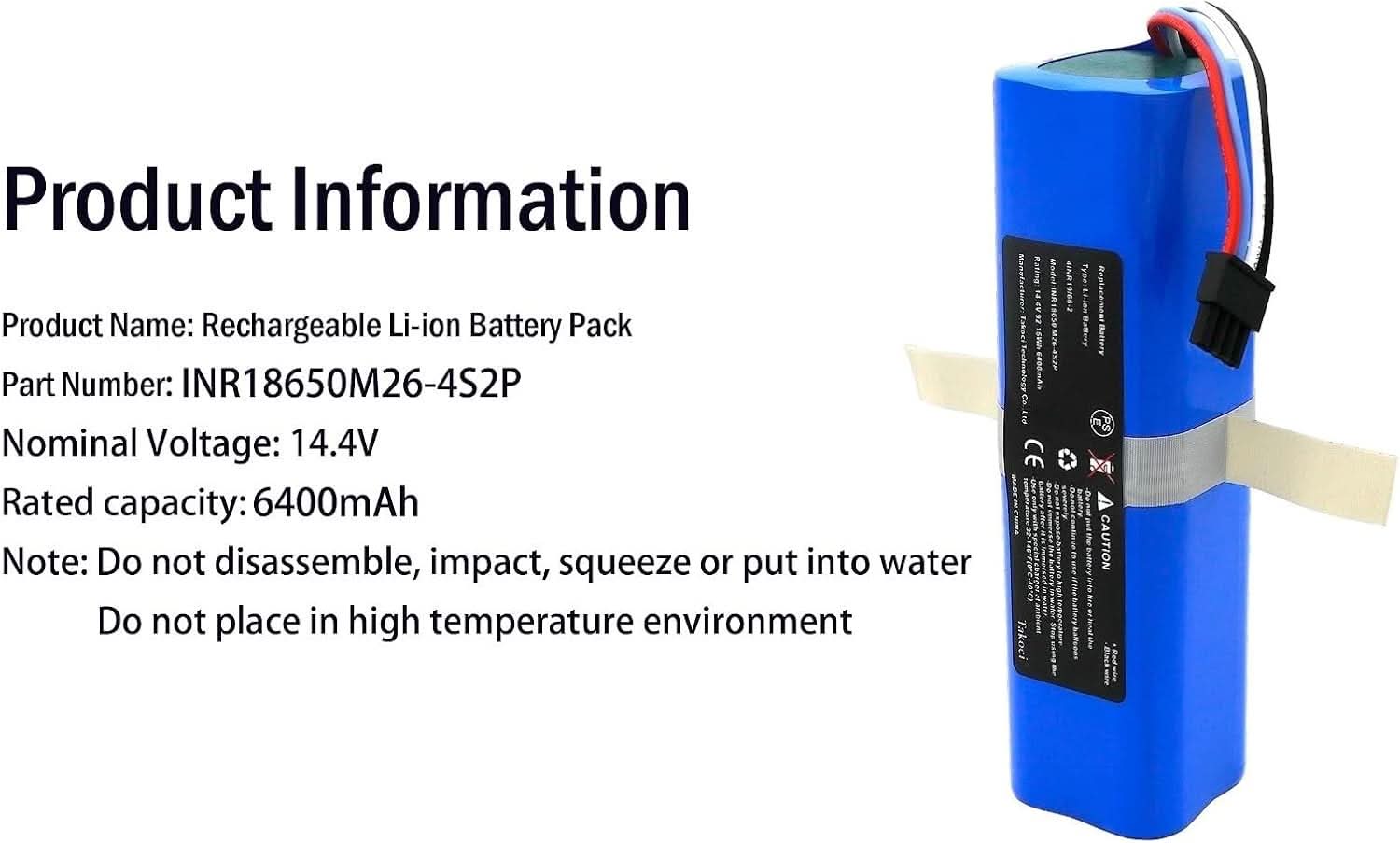 TAVICE 6400mAh L70 Replacement Battery Compatible with Eufy RoboVac L70 Hybrid T2190 / T2190G21 Series Robot Vacuum Lithium - Ion Battery Pack (INR18650M26 - 4S2P) - Office Catch