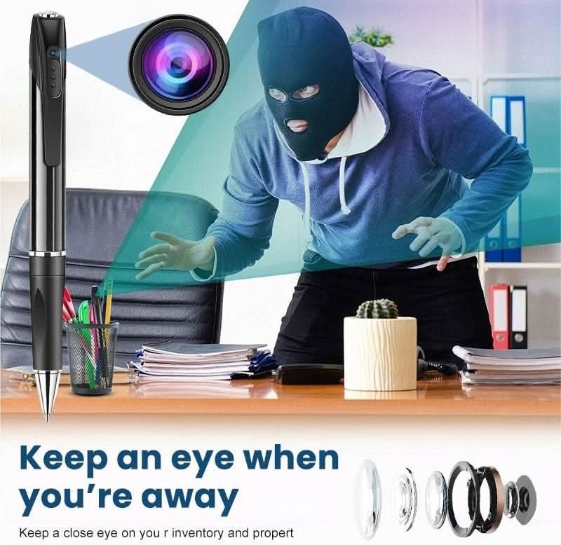 TAVICE 64GB Camera Pen 1080P HD Portable Hidden Camera for Video & Photos, Loop Recording, Long Battery Life, Office & Business Use - Office Catch