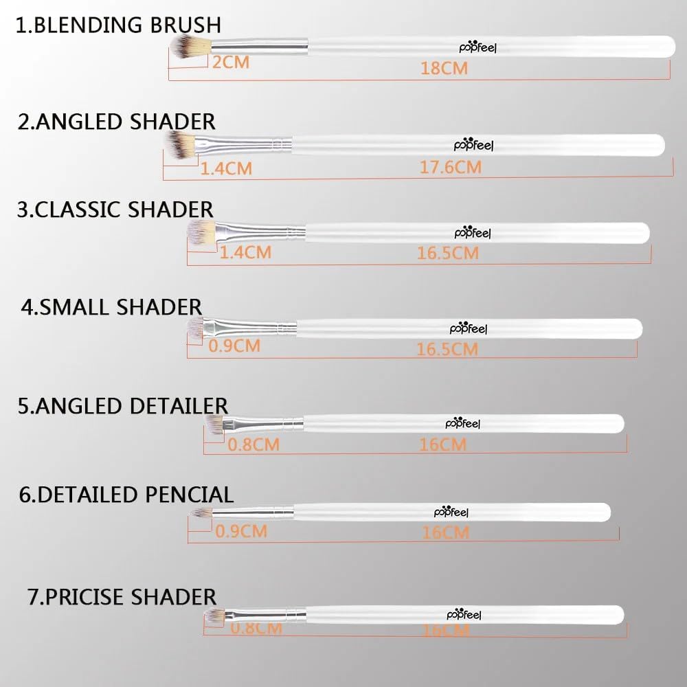 TAVICE 7 PCS Professional Eye Makeup Brushes Set Soft Blending & Eyeshadow Brushes: - Office Catch