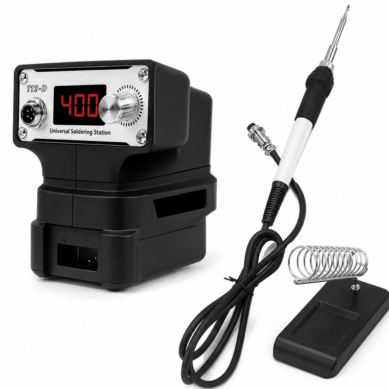 TAVICE 70W Cordless Soldering Iron Compatible with Milwaukee Makita DeWalt 18V Batteries, 150-480C Digital Temperature Control - Office Catch