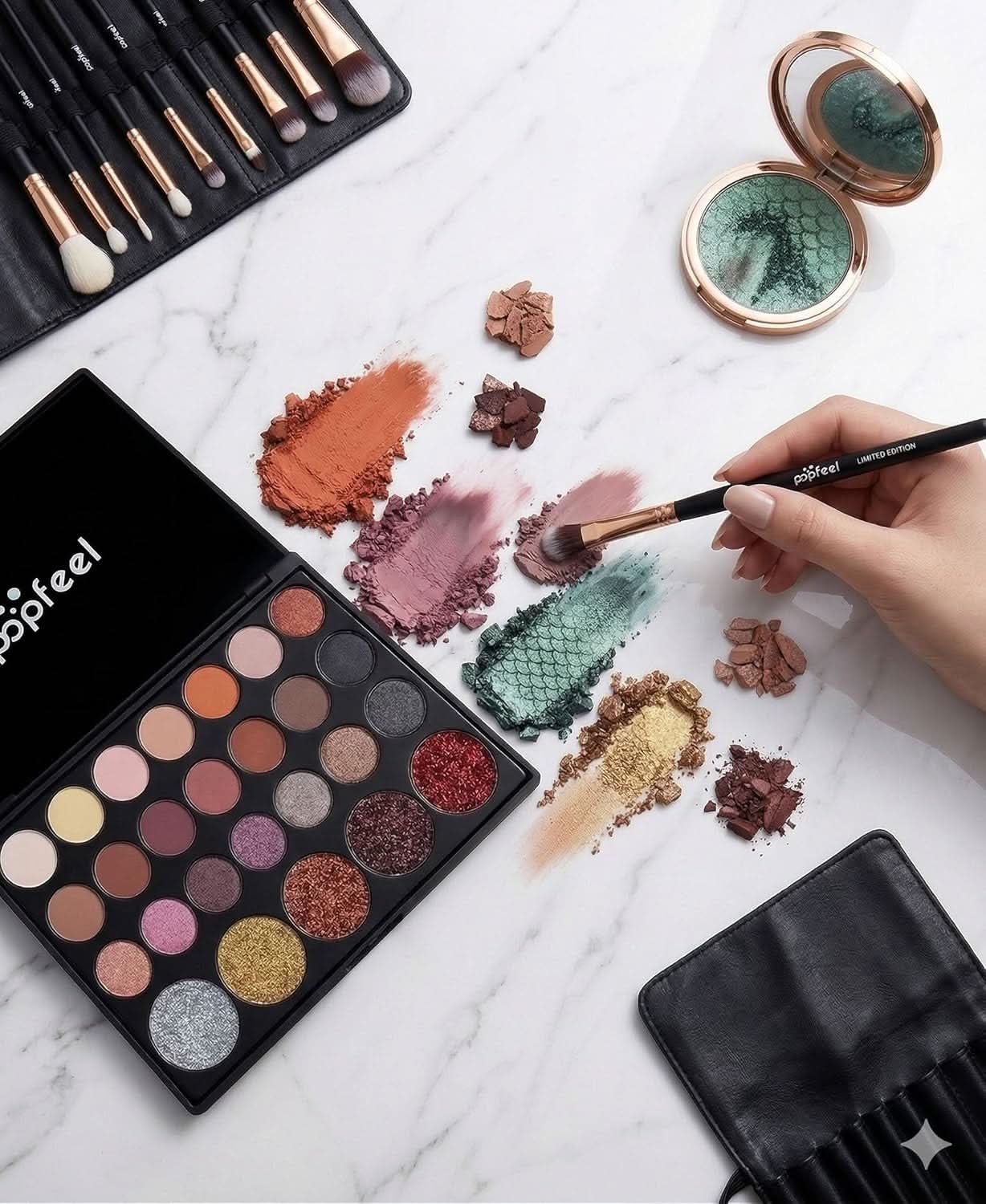 TAVICE All - Matte Eyeshadow Palette with Shimmering Accents 29 - Shade Collection, Portable Beauty Palette for Universal Eye Makeup Looks - Office Catch