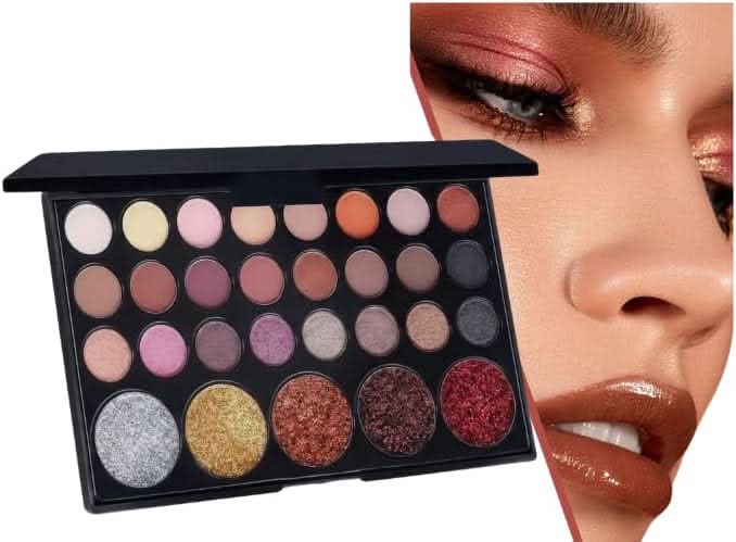 TAVICE All - Matte Eyeshadow Palette with Shimmering Accents 29 - Shade Collection, Portable Beauty Palette for Universal Eye Makeup Looks - Office Catch