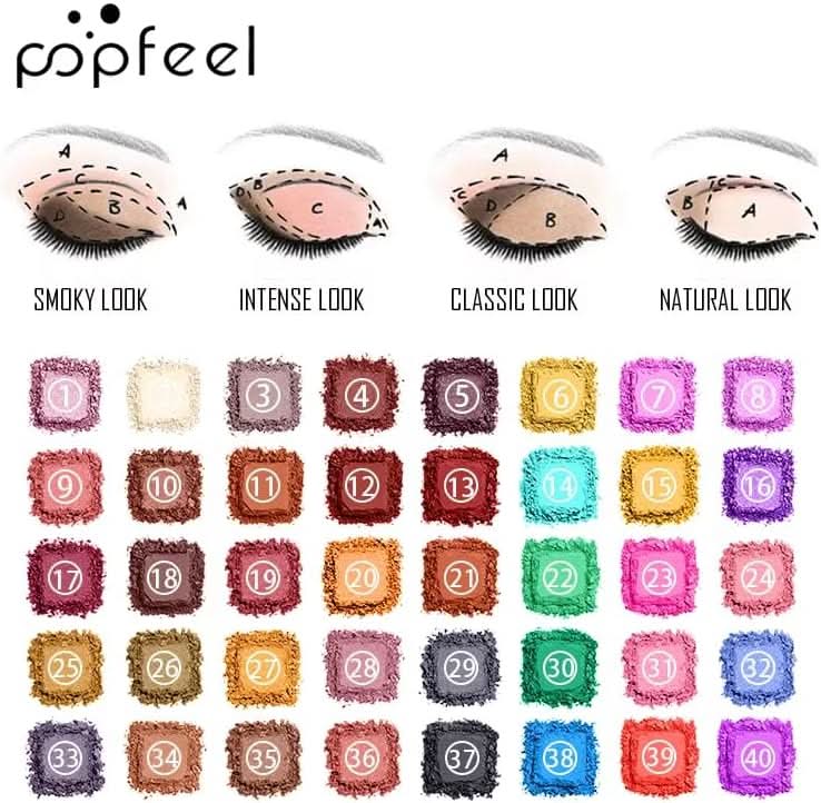 TAVICE Color Studio Eyeshadow Palette 40 Highly Pigmented Matte & Shimmer Shades, Waterproof and Blendable Makeup Palette - Office Catch