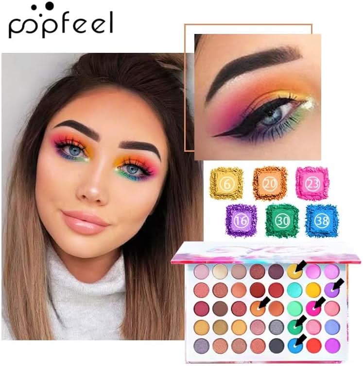 TAVICE Color Studio Eyeshadow Palette 40 Highly Pigmented Matte & Shimmer Shades, Waterproof and Blendable Makeup Palette - Office Catch