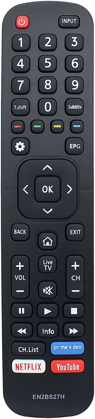 TAVICE EN2BS27H Remote Control Replacement for Hisense TV 50R5 55R5 58R5 65R5 65Q8 50S8 43R6 50R6 55R6 65R6 32S4 40S4 49S4 43S8 50S8 55S8 65S8 75S8 85S8 100S8 - Office Catch