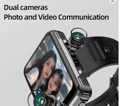 Tavice Helio Smart Watch with Sim Card, 2.4" Screen, GPS, Dual Camera, WiFi, Pedometer, 4G, Google Play Store - Battery Mate