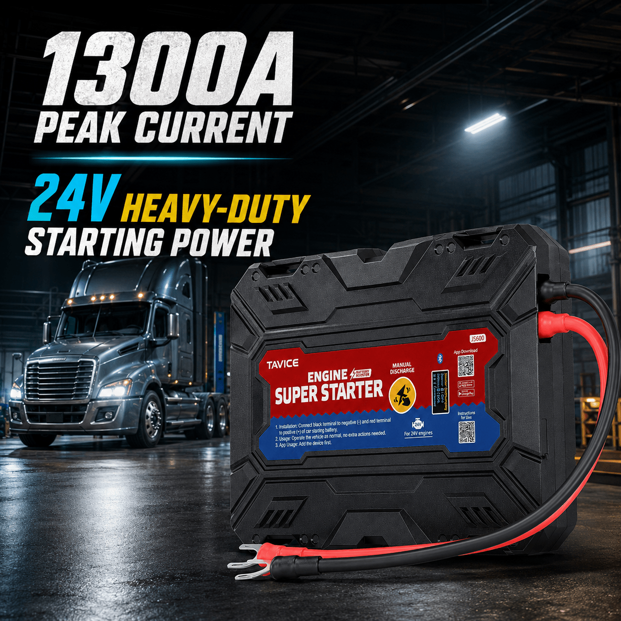 TAVICE LEAGEND JS600 On-Board SuperCap Jump Starter 12V Heavy-Duty Battery Booster Emergency Car Starter - Office Catch