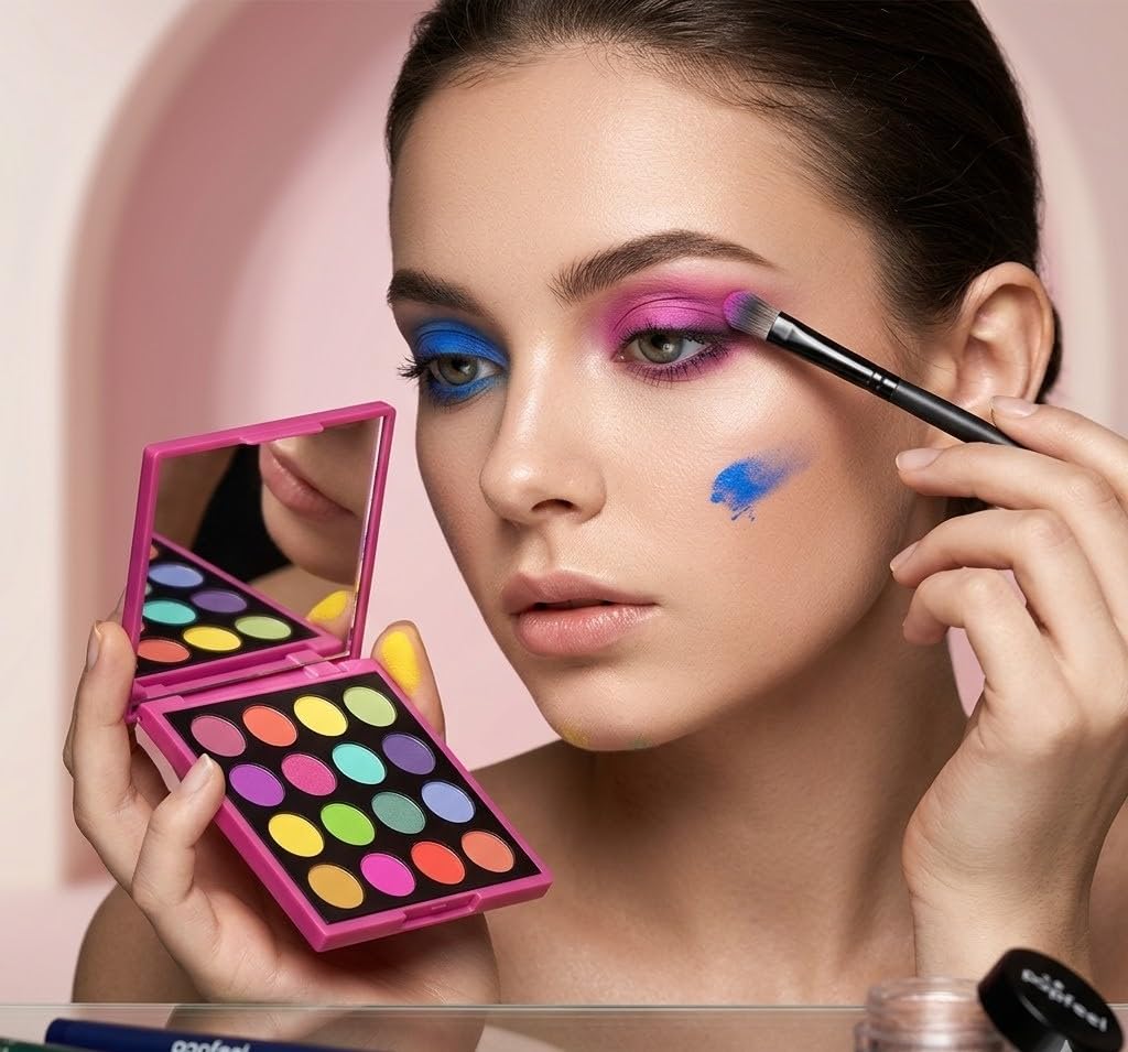 TAVICE Makeup Set for Teens 15 - Color Concealer Palette, Blush Stick, Makeup Brushes, Pre - Makeup Lotion, Loose Powder & Lip Gloss Kit - Office Catch