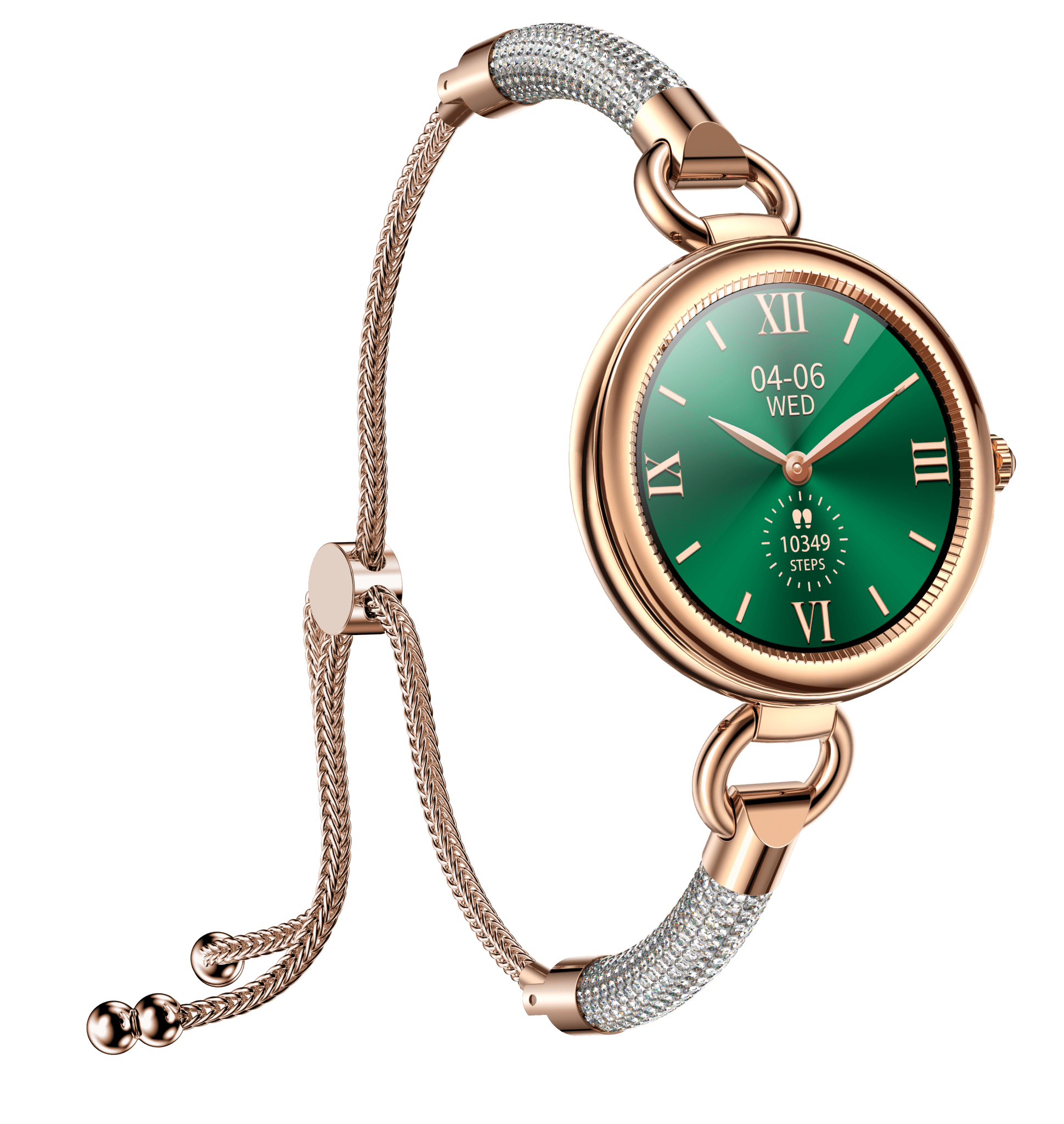 Tavice Misso Smartwatch for Women | Silver Jewellery Strap, 1.19" AMOLED Display with Gold Watch Face, Bluetooth Calling, AI Voice, Heart Rate, Sleep, Camera & Fitness Tracking - Office Catch