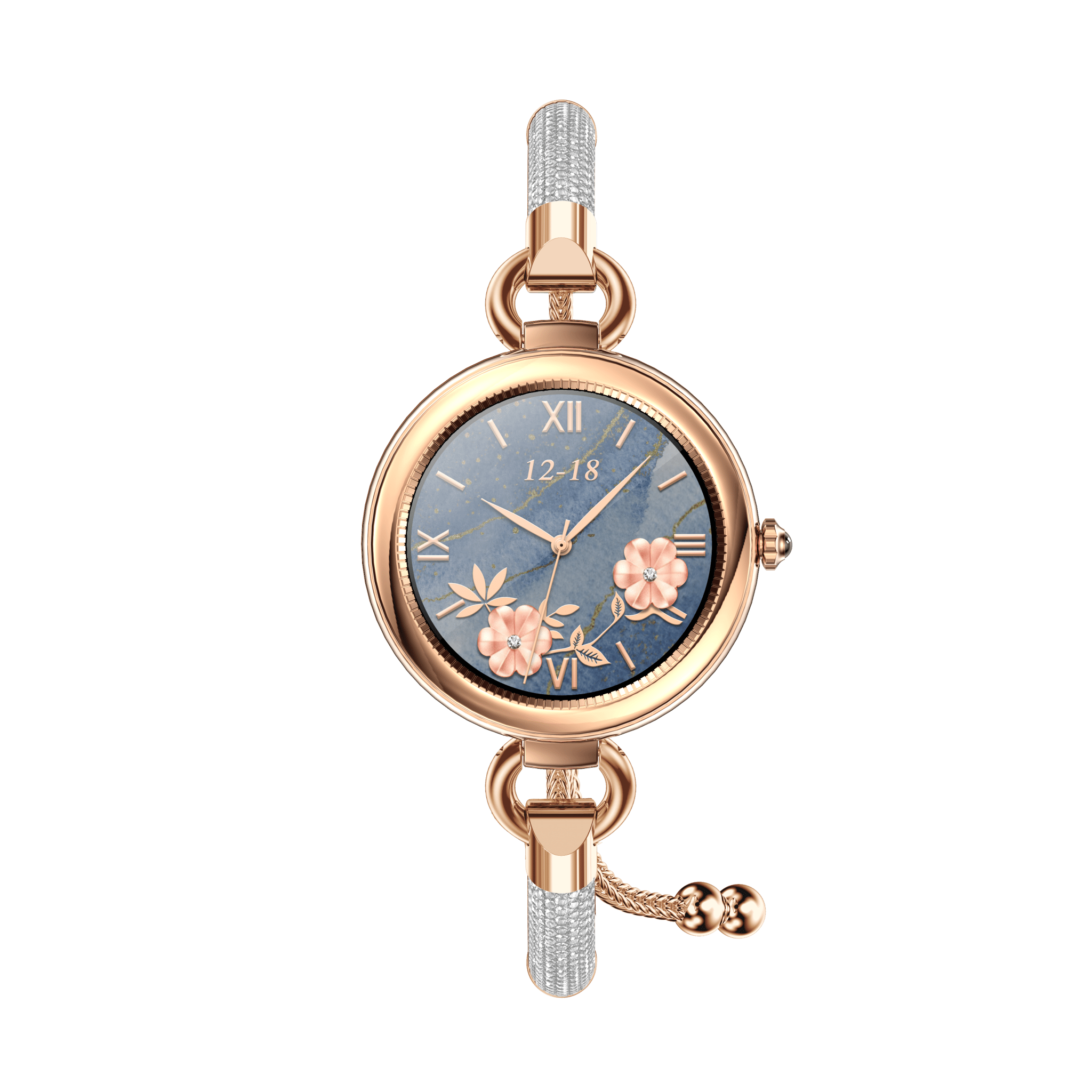 Tavice Misso Smartwatch for Women | Silver Jewellery Strap, 1.19" AMOLED Display with Gold Watch Face, Bluetooth Calling, AI Voice, Heart Rate, Sleep, Camera & Fitness Tracking - Office Catch