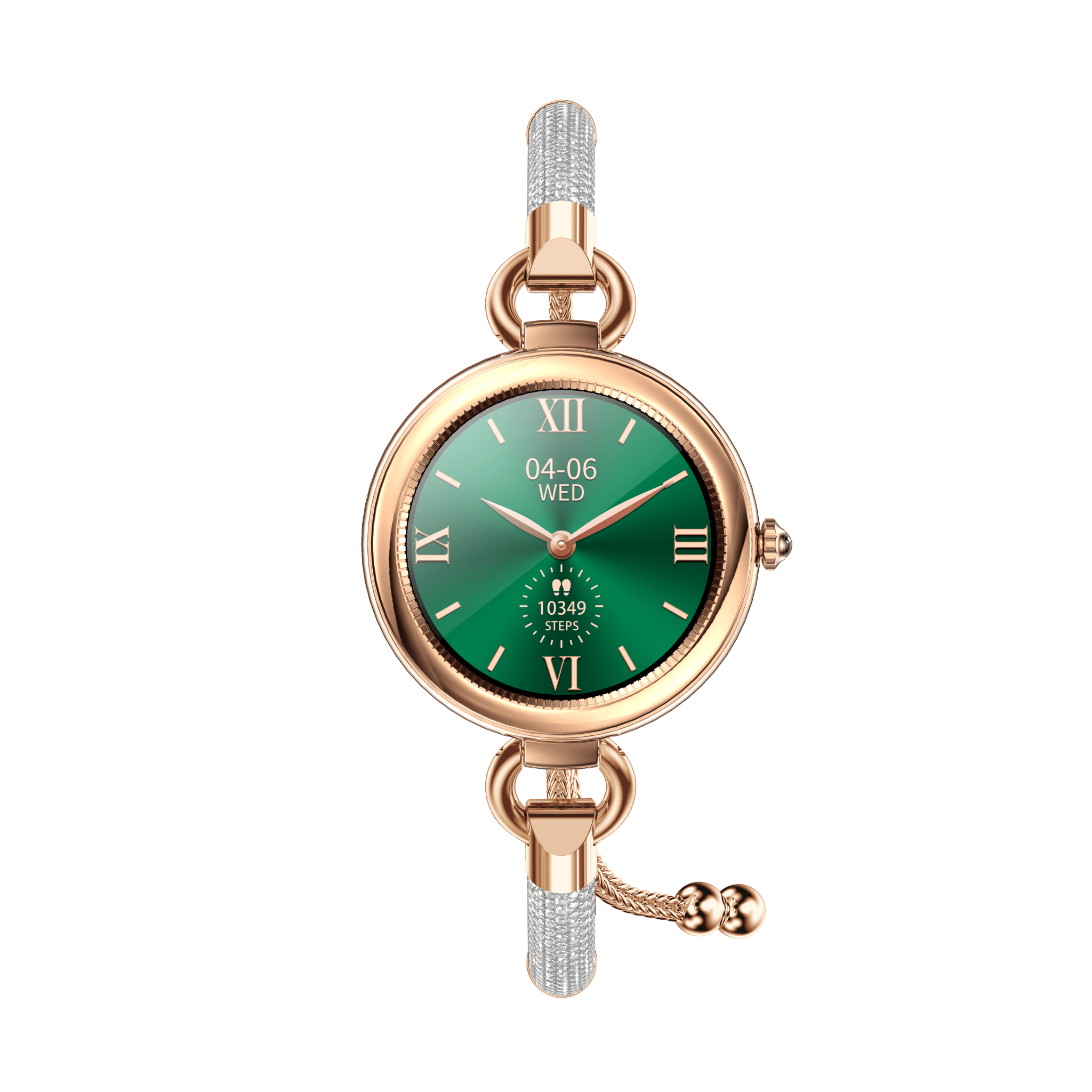 Tavice Misso Smartwatch for Women | Silver Jewellery Strap, 1.19" AMOLED Display with Gold Watch Face, Bluetooth Calling, AI Voice, Heart Rate, Sleep, Camera & Fitness Tracking - Office Catch