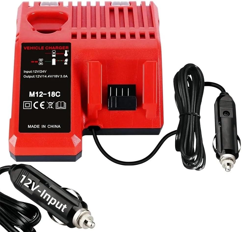 TAVICE Rapid Car Charger Compatible with Milwaukee M12 M18 12V 18V 48-11-1850 Li-Ion Batteries - Office Catch