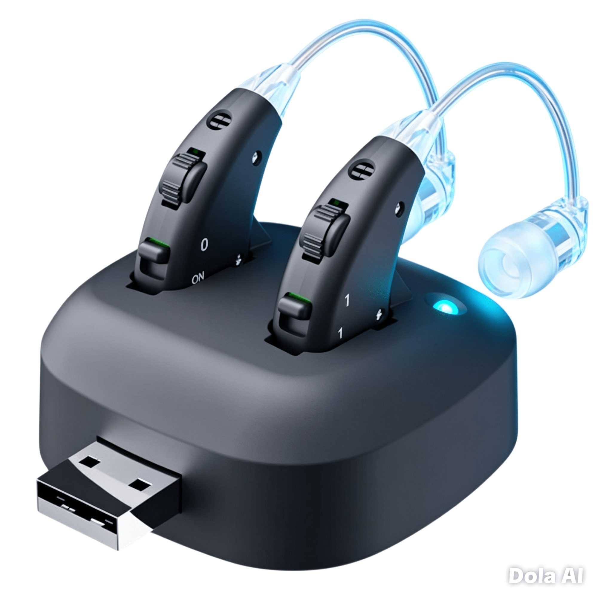 Tavice Rechargeable Dual Behind-the-Ear Sound Amplifier with Noise Reduction, USB Charging, Long Battery Life - Office Catch