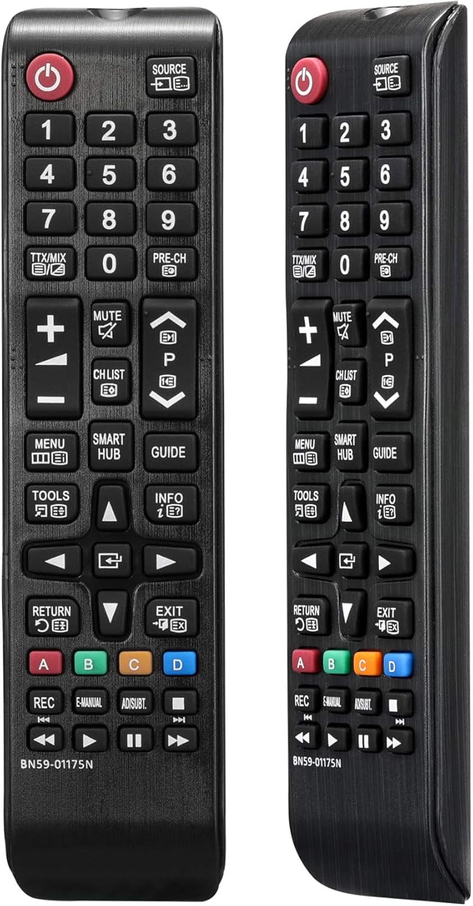 Tavice Replacement BN59 - 01175N Remote Control 2 Pack for Samsung Smart LCD LED TV Compatible with UE40H6500 UE48H6500 UE40H6650 - Office Catch