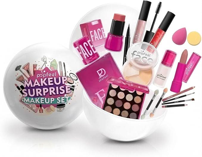 TAVICE Surprise Makeup Ball Gift Set Festive Cosmetic Bundle for Special Occasions, Perfect Birthday Surprise Makeup Sphere - Office Catch