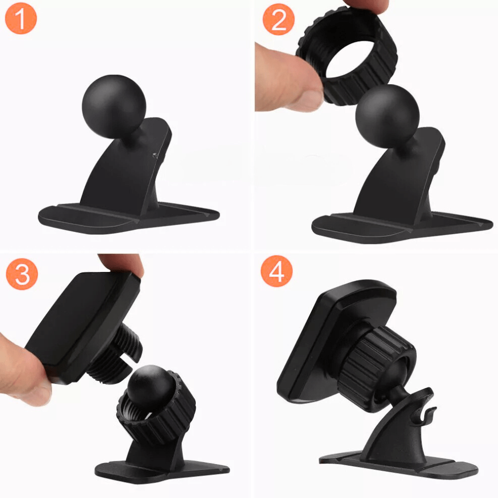 Universal 360° Magnetic Car Phone Holder – Stick - On Dashboard Mount for iPhone, Samsung & More - Office Catch