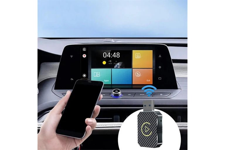 Wireless CarPlay & Android Auto Adapter USB Dongle – Convert Wired to Wireless | Plug & Play for iPhone & Android - Office Catch