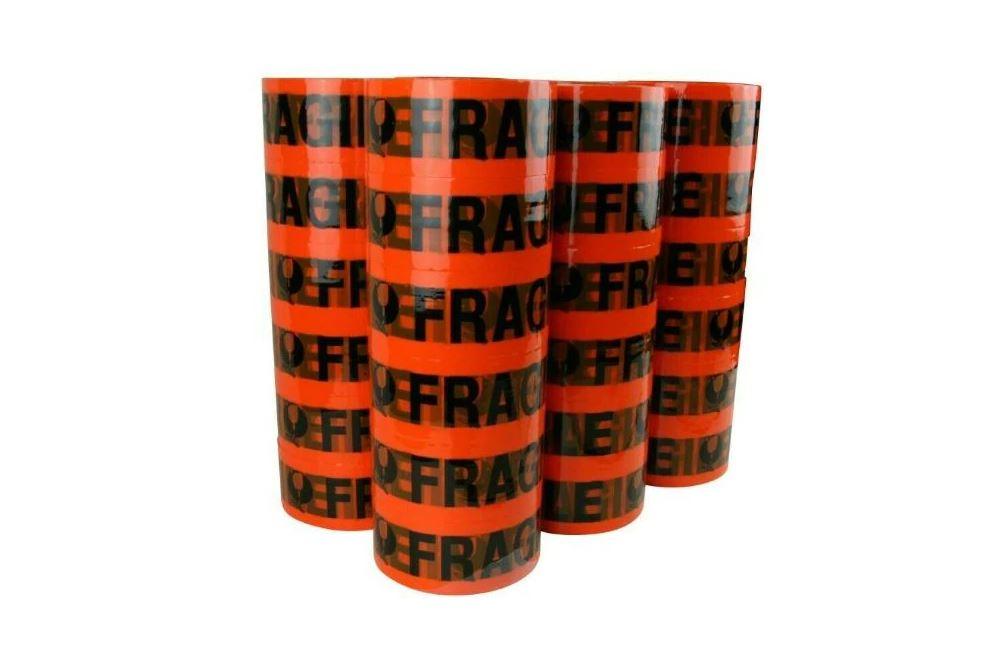 12Rolls | Fragile Packing Tape | 75M x 48mm | Strong Packaging Sticky Tapes - Office Catch