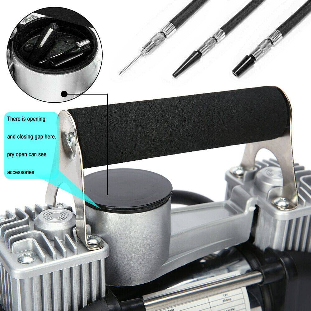 12V 150PSI Car Air Compressor Portable Tyre Deflator Inflator Pump 4WD Car Truck - Office Catch