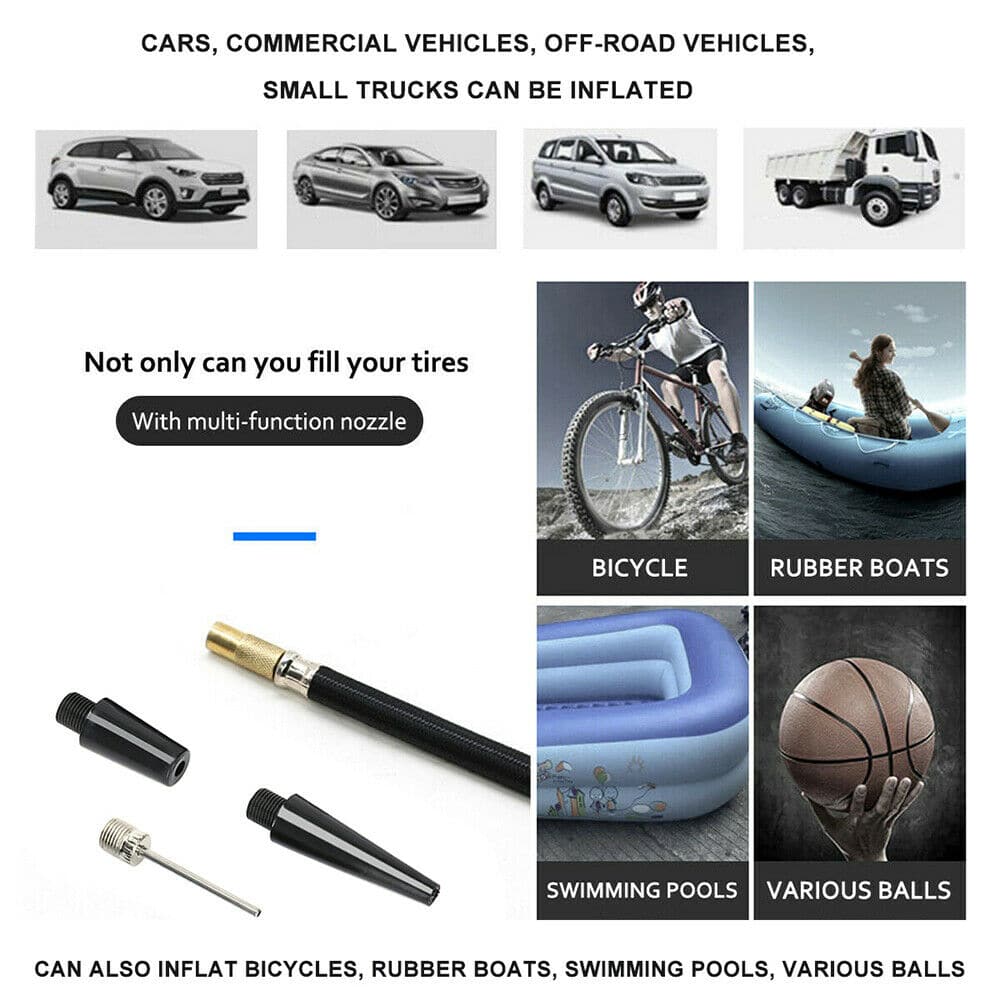 12V 150PSI Car Air Compressor Portable Tyre Deflator Inflator Pump 4WD Car Truck - Office Catch