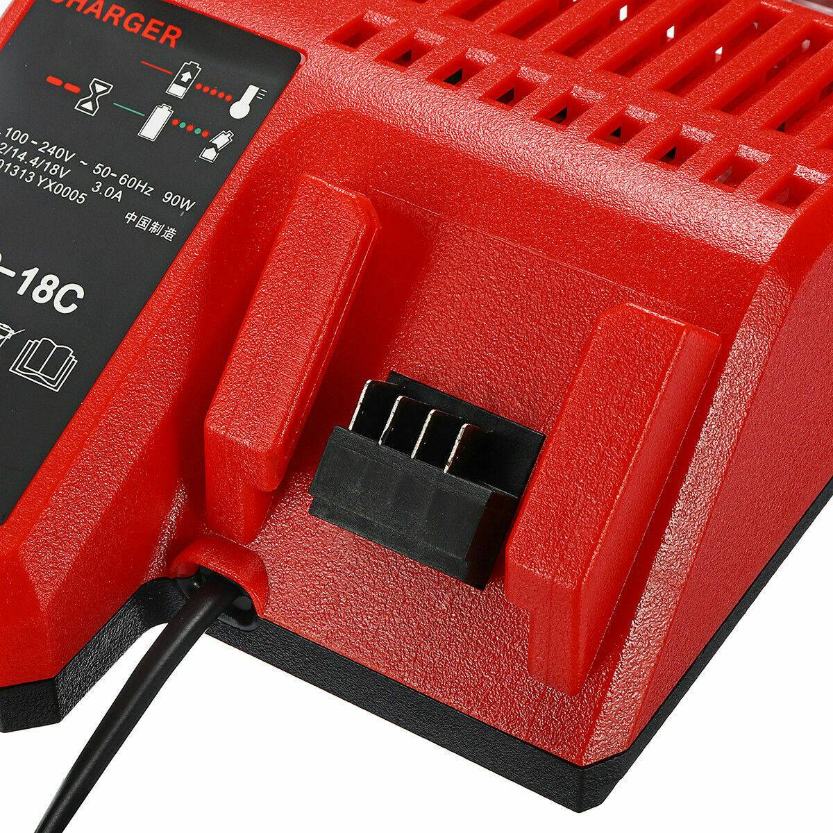 12V-18V Battery Charger for Milwaukee M12-18C Multi Voltage Rapid Dual M12 & M18 - Office Catch