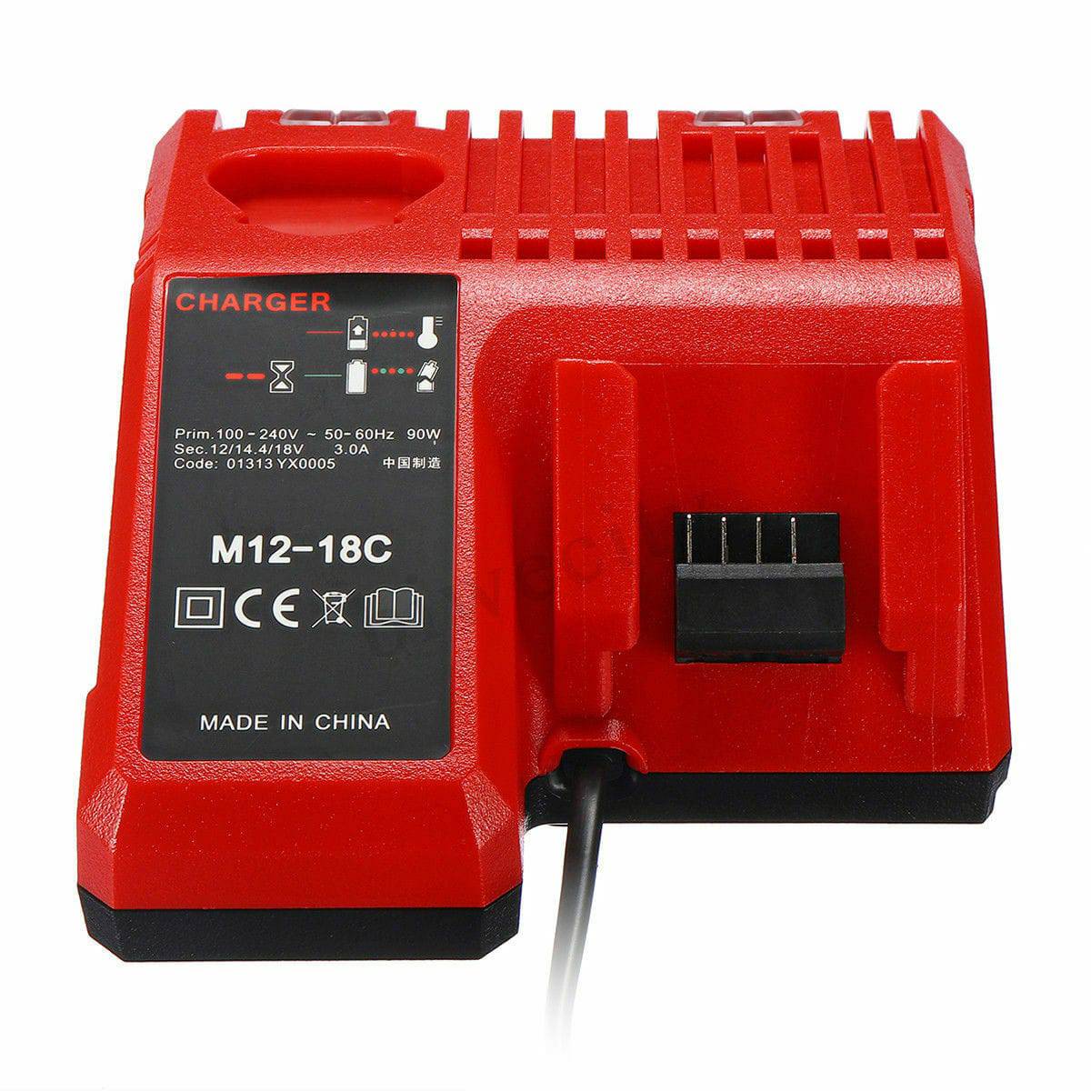 12V-18V Battery Charger for Milwaukee M12-18C Multi Voltage Rapid Dual M12 & M18 - Office Catch