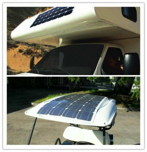 12V 350W Flexible Mono Solar Panel RV Caravan Camping Battery Charge Portable - Office Catch