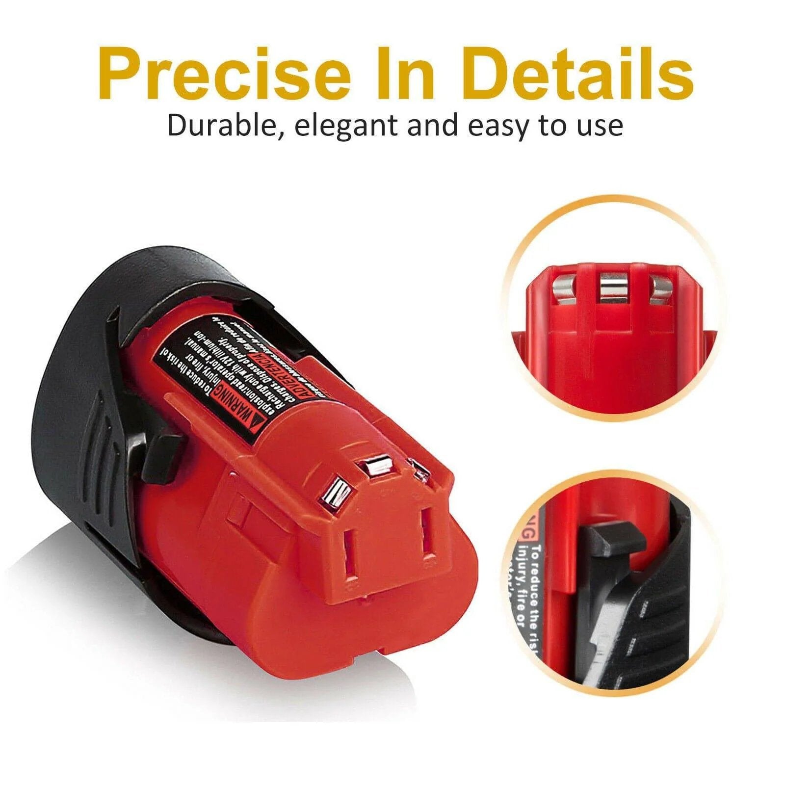 12V 3.5Ah For Milwaukee M12 M12B3 LITHIUM Cordless Battery 48-11-2401 2440 3.5A - Office Catch