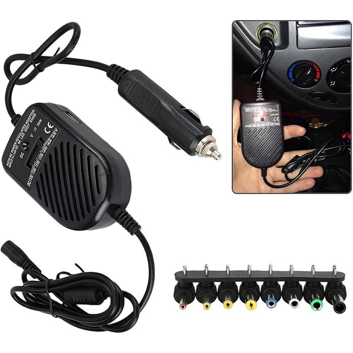 12V 80W Car Laptop Charger Travel Adapter Dell Hp Toshiba Sony Acer Universal - Office Catch