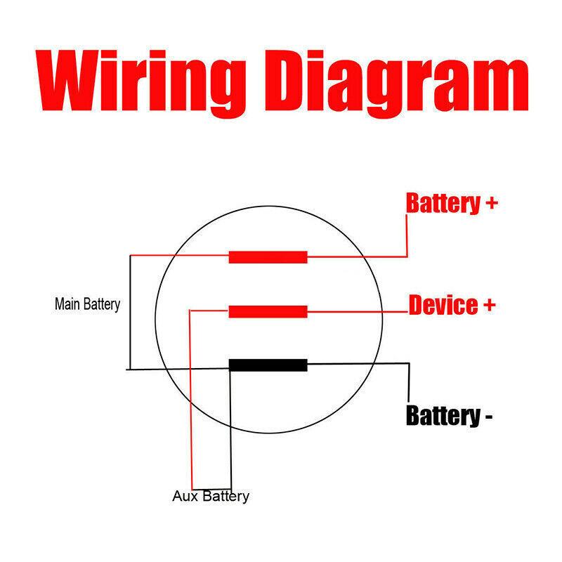 12V Volt meter Dual Battery Monitor LED Digital Car Boat Voltage Marine Gauge AU - Office Catch