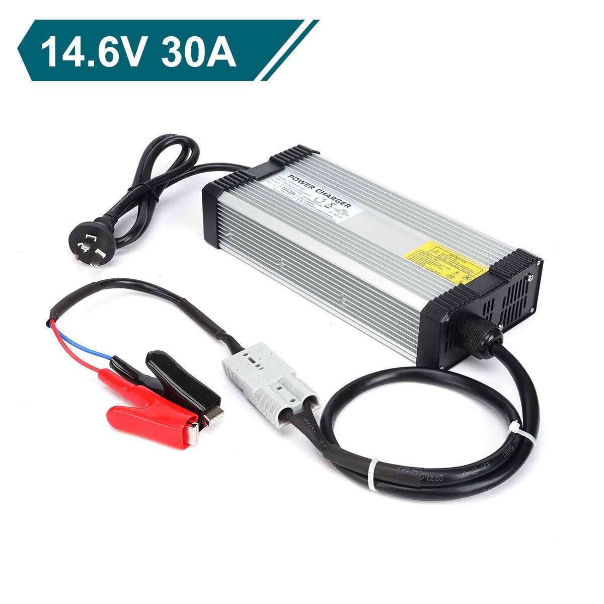 14.6V 12V 30A Lithium Battery Charger For LiFePO4 Lithium Iron Plug Kit - Office Catch