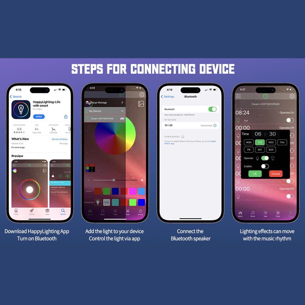 15W Wireless Fast Charger 5-in-1 Portable Smart Bluetooth Speaker W/ Alarm Clock - Office Catch