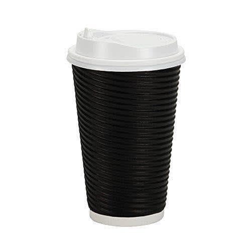 16oz (Large) 100pcs Triple Wall Coffee Cups Disposable Bulk Takeaway - Office Catch