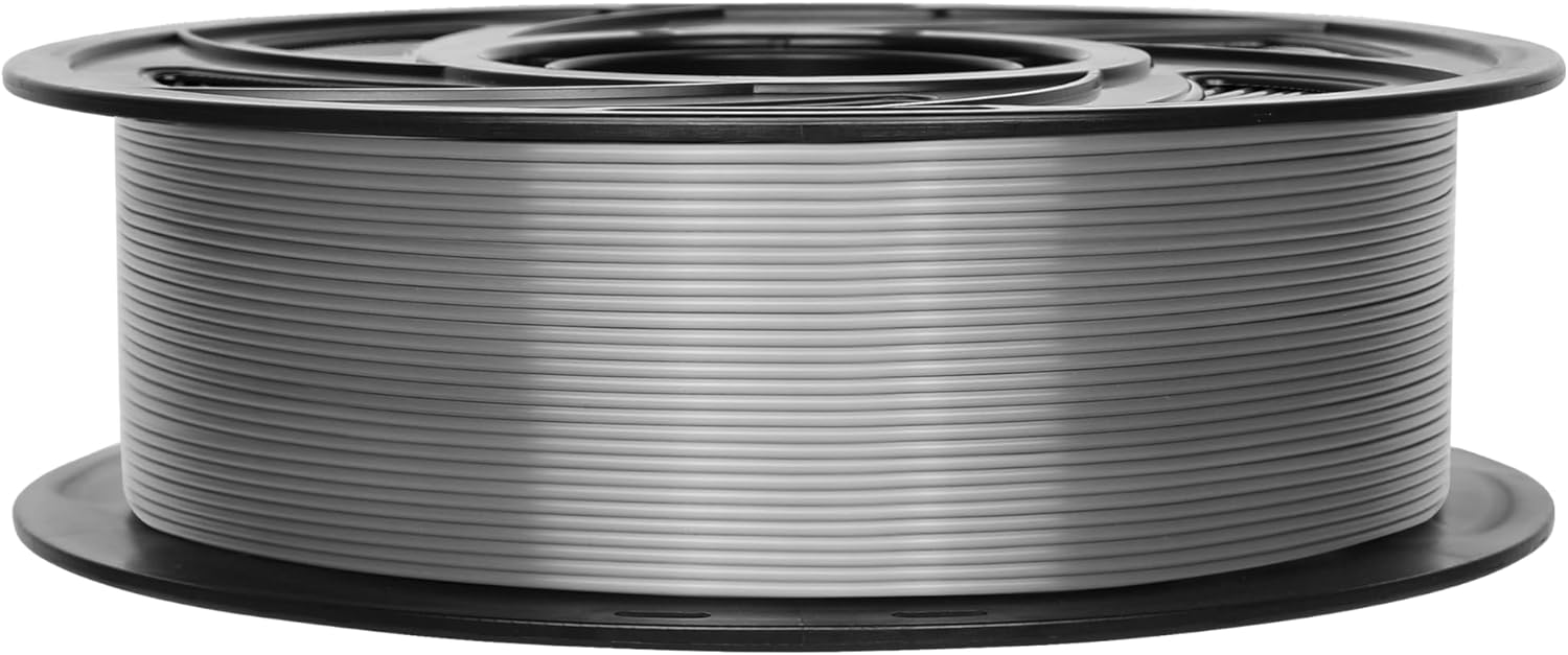 1.75mm 3D Printer Filament PLA - Silver 1KG - Office Catch