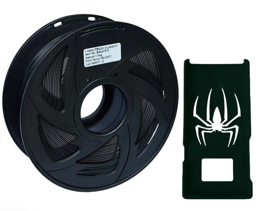 1.75mm 3D Printer Filament TPU - Black 1KG - Office Catch