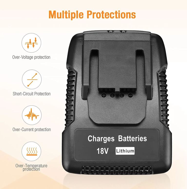 18V Replacement Battery Charger for AEG 18V Cordless Power Tools BS 18C LI L1850R L1820R L1825R L1860R L1815R BKS 18 LI AL1218 L1830R - Office Catch