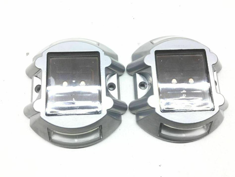 1x Outdoor Solar Deck Lights Blue Color Waterproof 6 LED Driveway Safety Light for Pathway - Office Catch