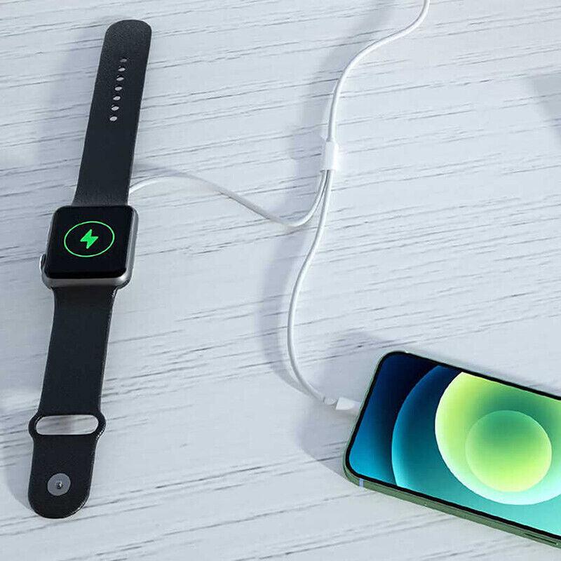 2 in 1 Apple Charger iPhone Watch iWatch 8 7 6 5 4 3 Magnetic Charging Cable - Office Catch