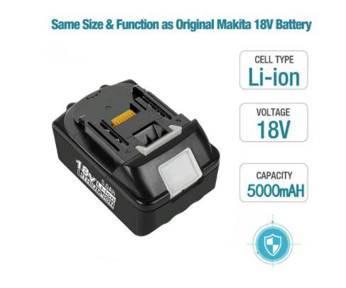 2 Pack For 18V Makita Compatible Battery Replacement 6.0 AH | BL1830 BL1850 - Office Catch