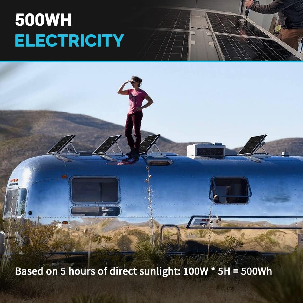 200W Solar Panel 12V Mono Caravan Home Off Gird Battery Charging Power 200 Watt - Office Catch