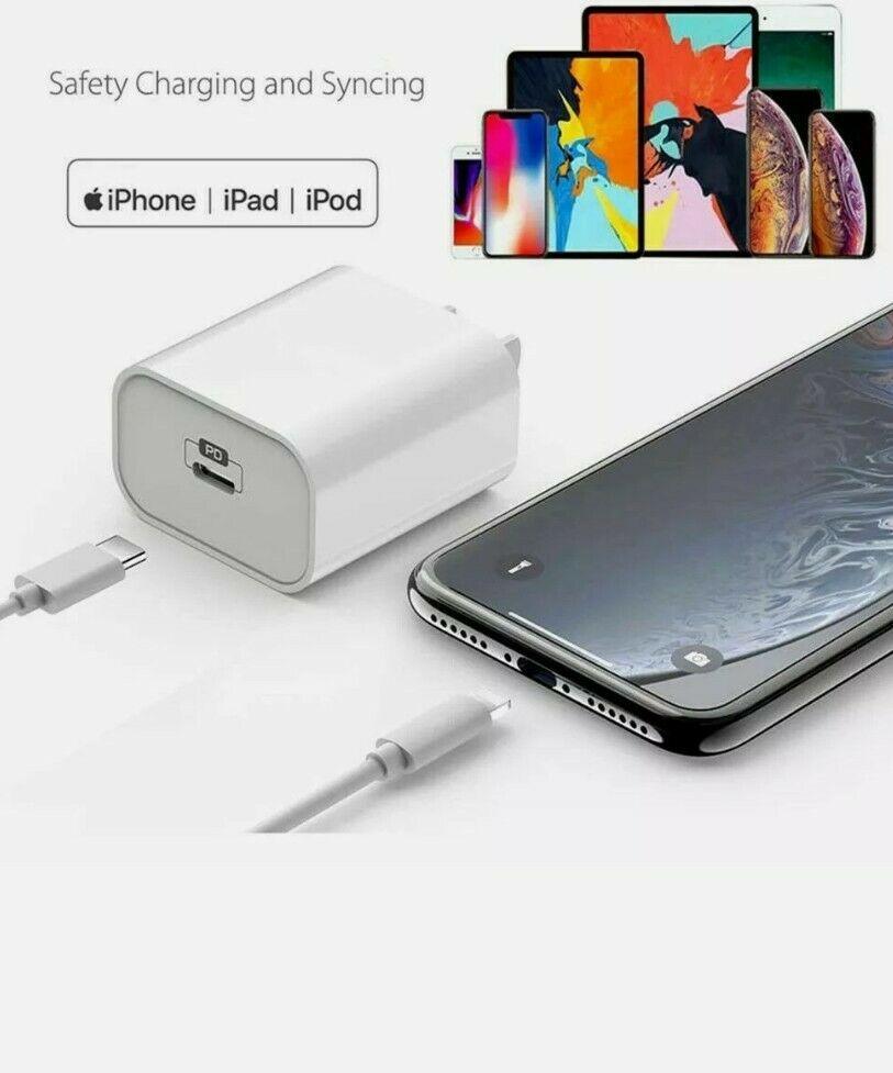 20W USB Type-C Wall Adapter Fast Charger PD Power For iPhone 13 12 Pro Max iPad - Office Catch