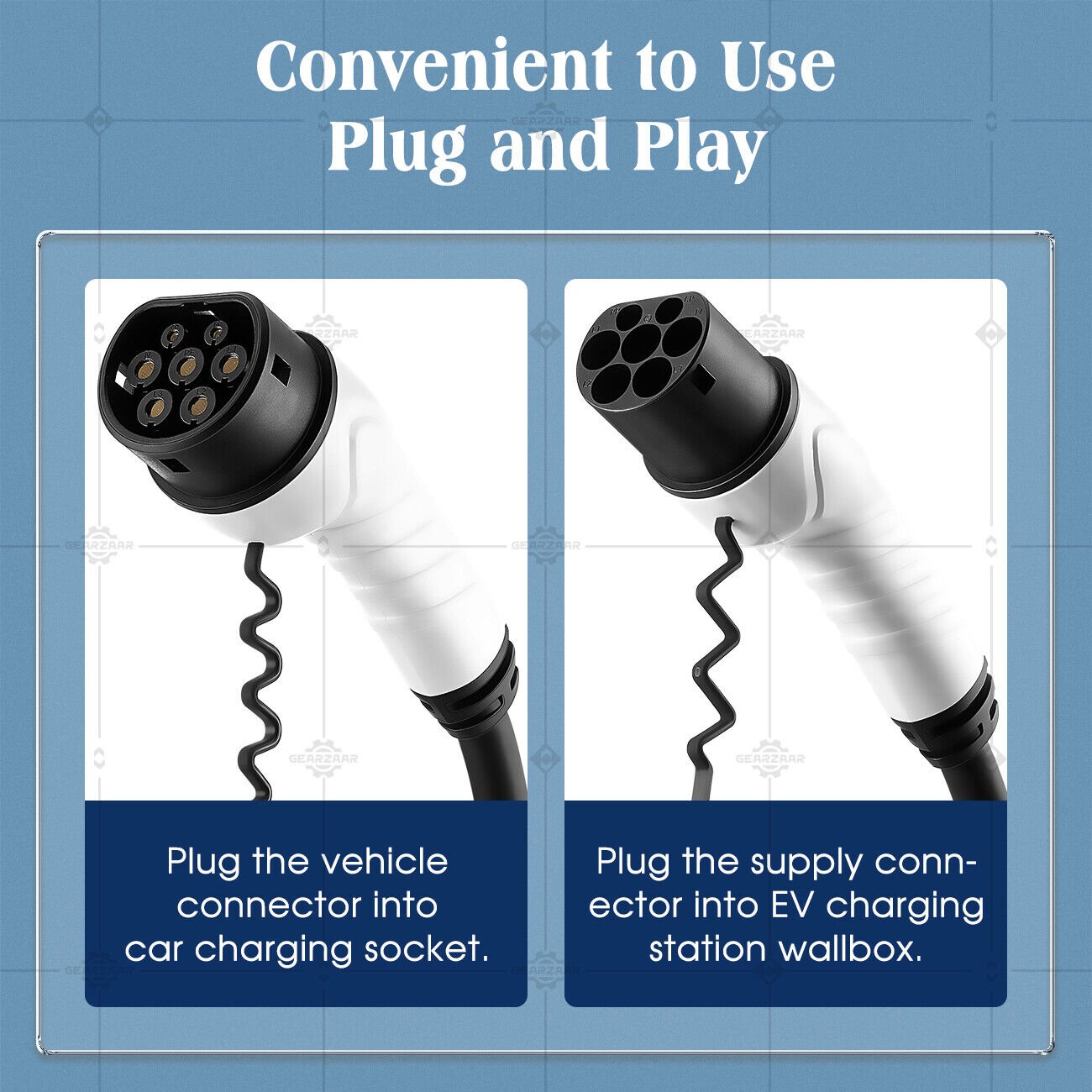 22KW Type2 to Type2 EV Charging Cable 32A 480V for 3phase Public Quick Charging - Office Catch