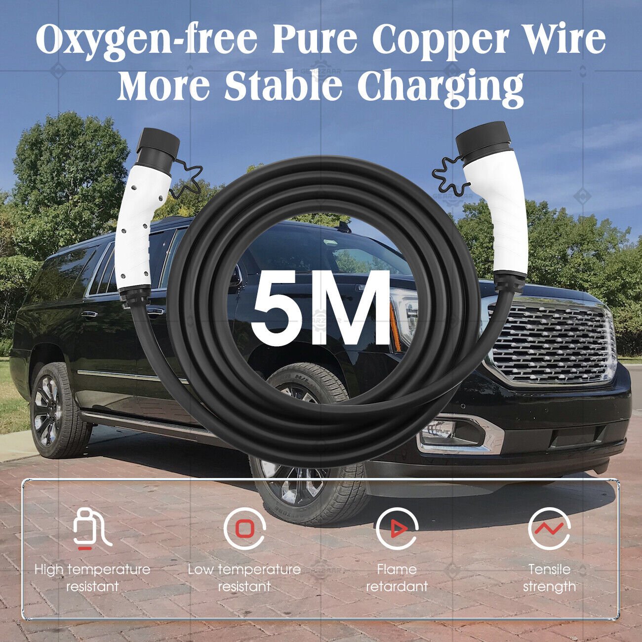 22KW Type2 to Type2 EV Charging Cable 32A 480V for 3phase Public Quick Charging - Office Catch