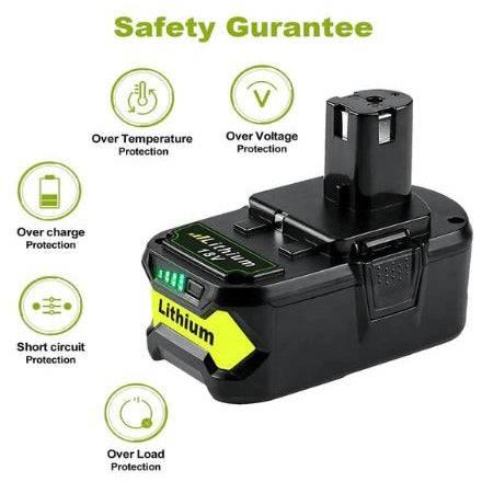 2x Ryobi 18V 6.0 Ah P108 P104 ONE+ Plus BPL-1815 Compatible Battery - Office Catch